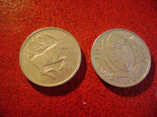 Botswana  10 thebe  1984