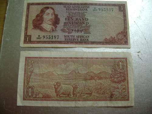 RSA 1 rand     TW De Jongh