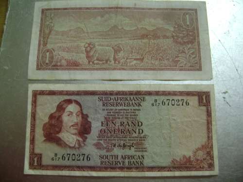 RSA 1 rand     TW De Jongh