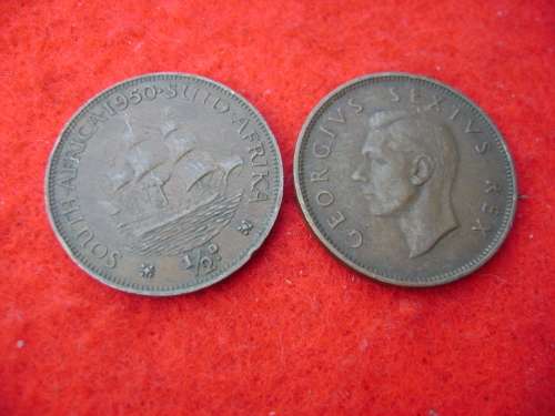 SAU  1/2  penny 1950