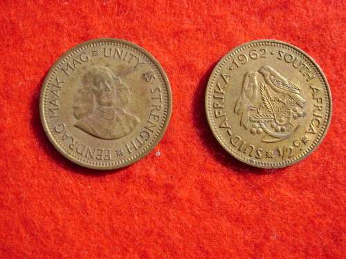 RSA  1/2 Cent 1962