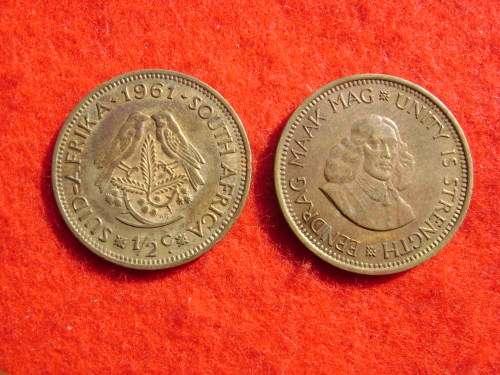 RSA  1/2 Cent 1961