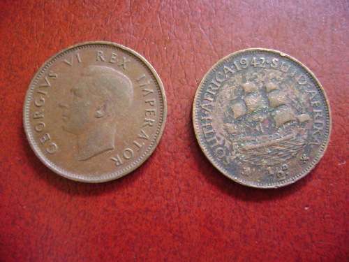 SAU  1/2 Penny  1942 Red