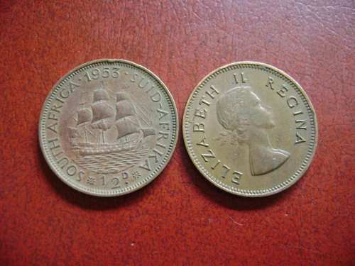 SAU  1/2 Penny  1953