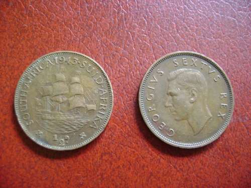 SAU  1/2 Penny  1943