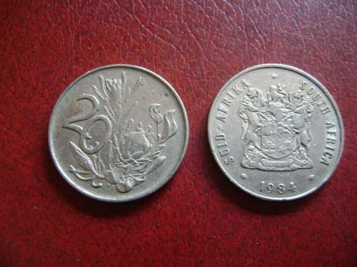 RSA  20 cents  1984