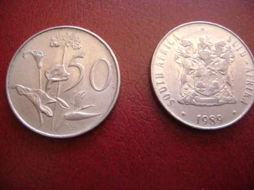 RSA  50  Cents  1989