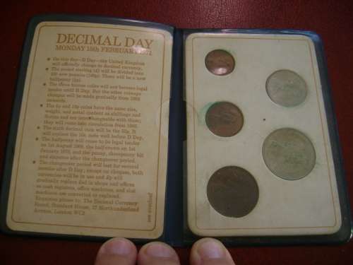 GB   Britain first decimal coins