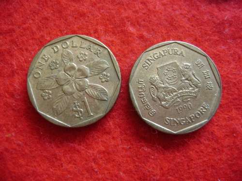 Singapure 20 cent  1990