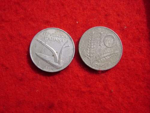 Italy 10 lira  1951