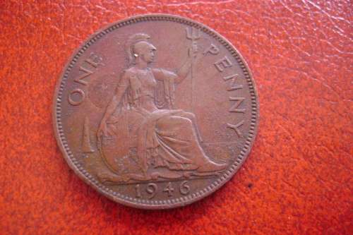 GB 1 penny 1946