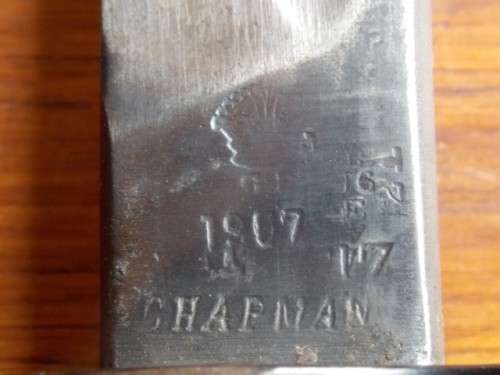 Bayonet J Chapman  1907.