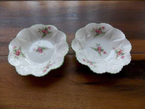2 x Stunning Shelby Bone China Sweet Dishes