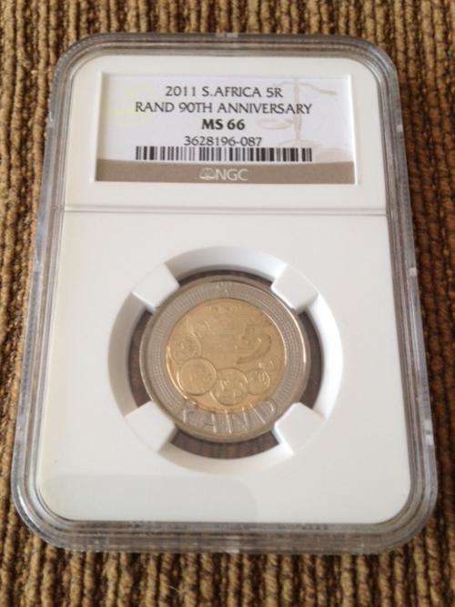 2011 - SARB 90th Anniversary R5- MS66 graded