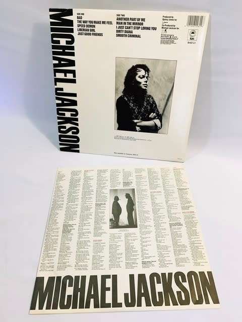 Michael Jackson - Bad - 1987 Vinyl Record (with Gatefold)