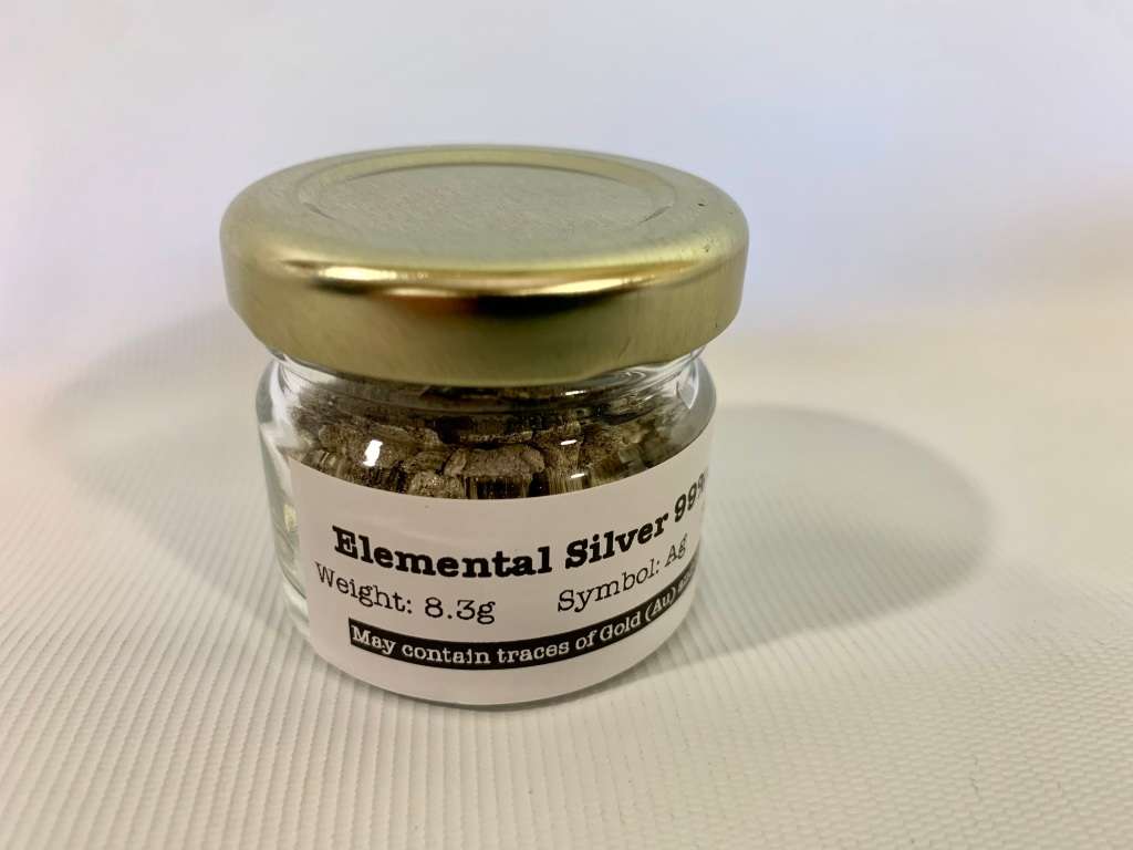 8.3 grams Chemically Refined Silver (Ag) Minimum 99% Purity