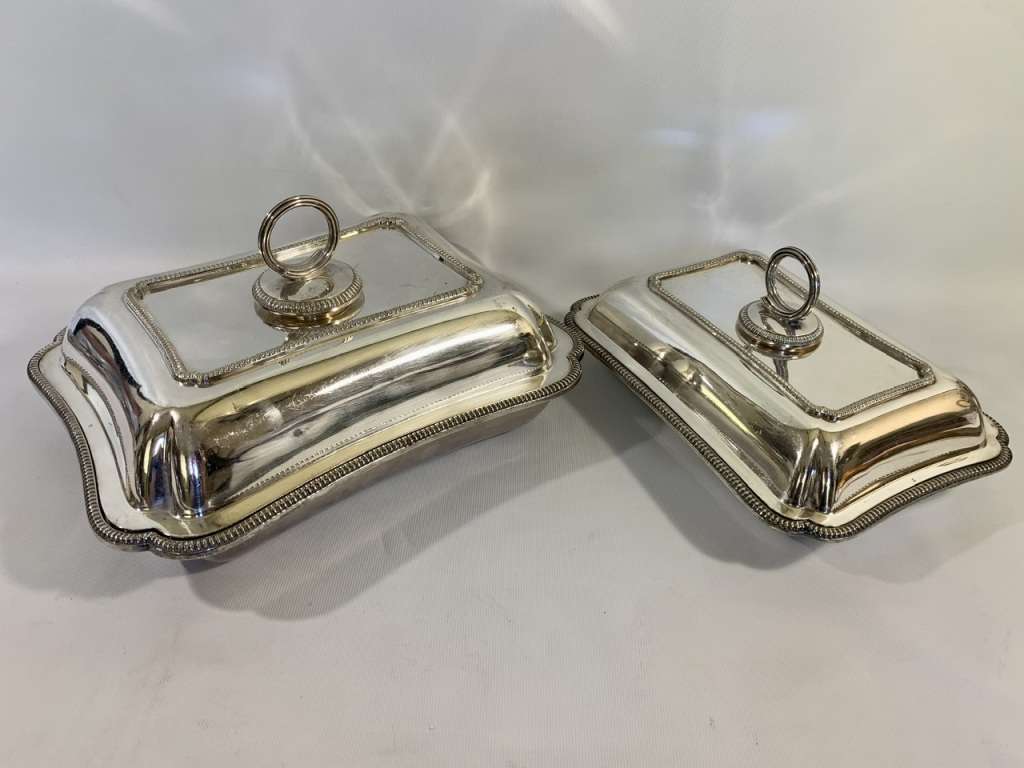 2 x Matching Silver Plated Tureens