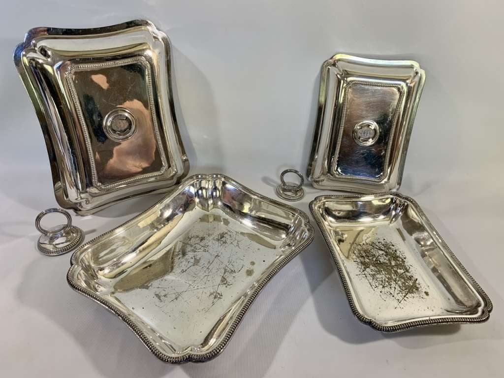 2 x Matching Silver Plated Tureens