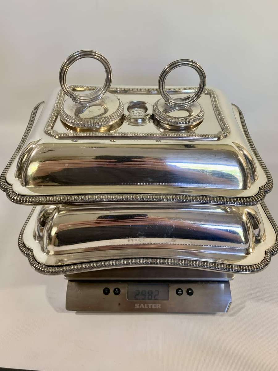 2 x Matching Silver Plated Tureens