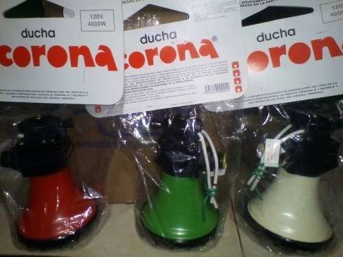Ducha Corona - GREEN Color - Electric Shower Head Instant Hot Water Heater 120 V - 4000 W