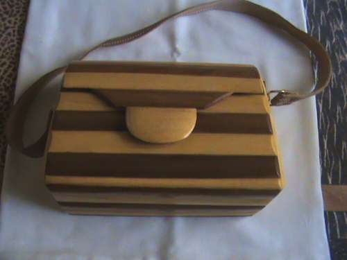 Wooden handbag