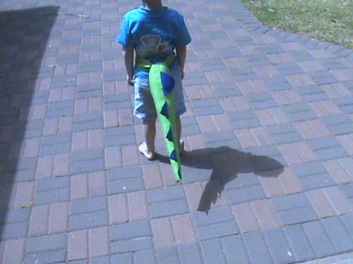 Dinosaur tail, pretend play, fun toy