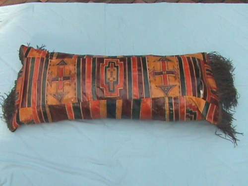 Leather pillow/cushion cover ( large ) West Africa ( Ghana )