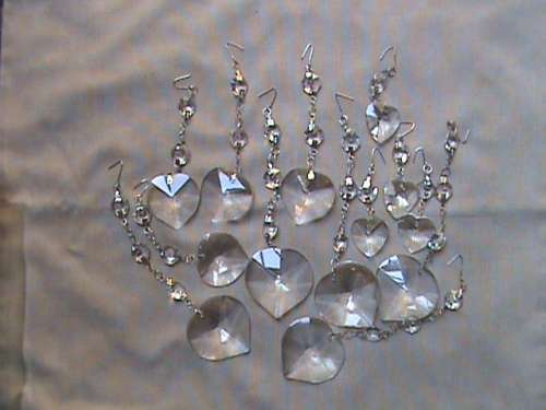 Crystals vase hangings x 13