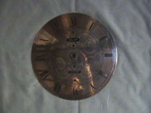 Copper clock face