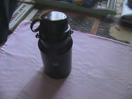 Enamel milk can small