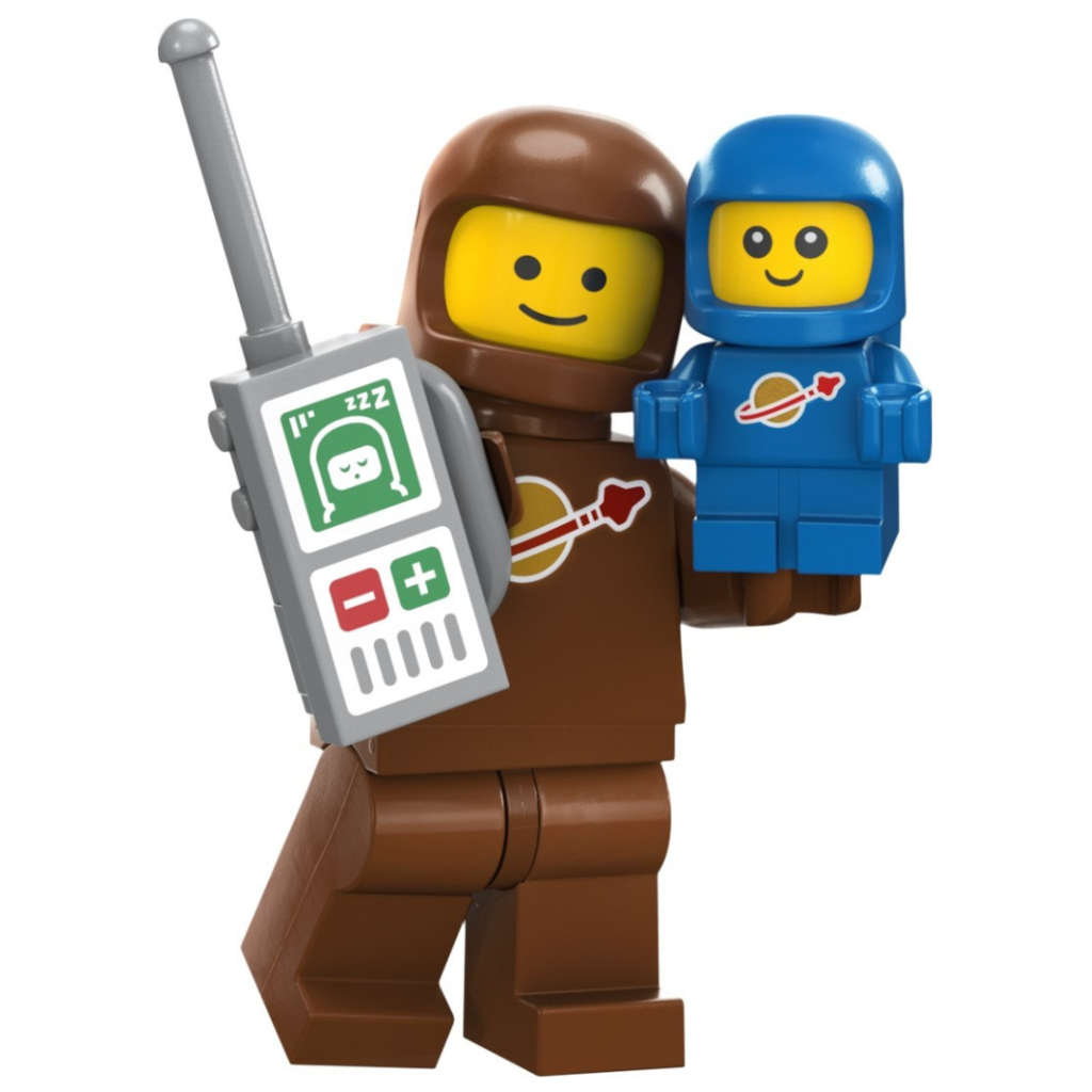 LEGO® Collectable Minifigures Brown Astronaut and Spacebaby Set (Series 24)(Discontinued)
