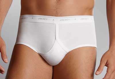 JOCKEY Y-FRONT WHITE BRIEFS
