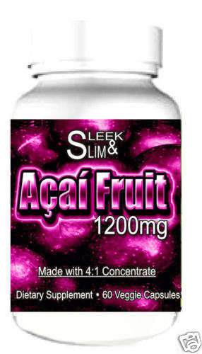 PURE Acai Berry ENERGY Flush Extreme DETOX Diet 1200mg