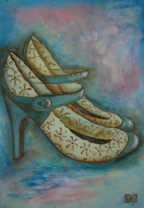 ***Acrylics - Shoes - Sonja Peacock***