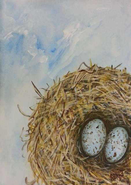 ***Acrylics - Blue Eggs - Sonja Peacock***