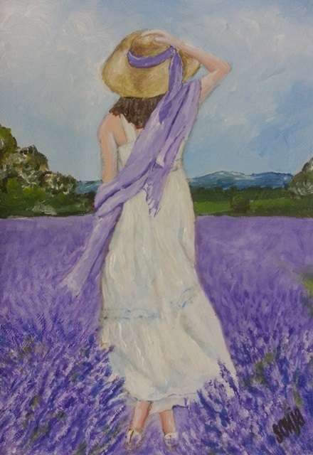 ***Acrylics - The Lavender Field - Sonja Peacock***