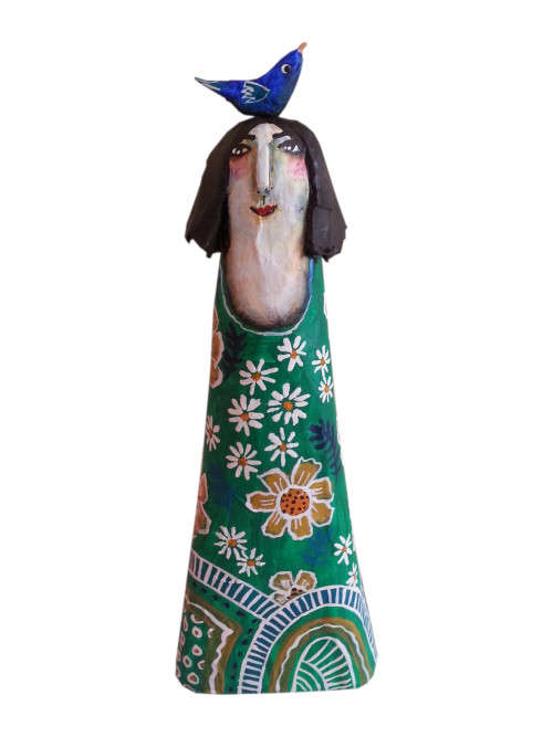 Clare with green dress - now on 50% off clearance sale