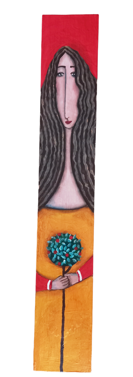 Girl with tree - Sonja Peacock