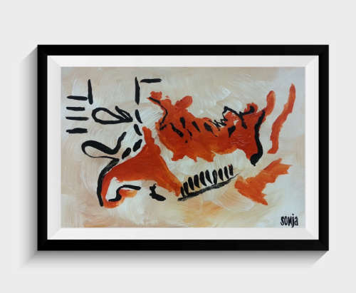 Salvation - Acrylics on paper - Abstract Art