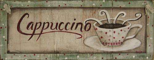 Handpainted Wooden Wall hanging - Cappuccino
