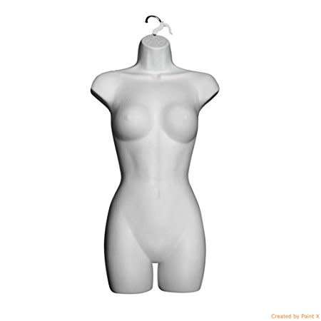 Hollow Female Half Mannequin & Hook! The best Price !size 70x40cm.