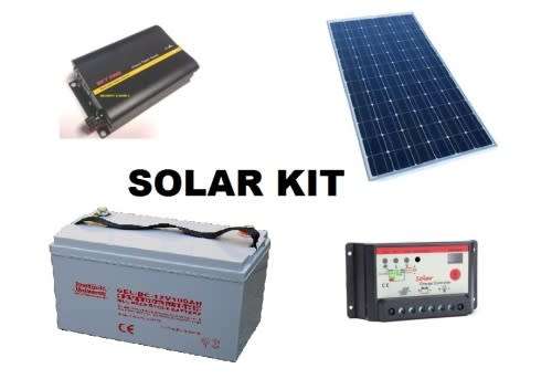 300W DIY SOLAR KIT | 120W PANEL + 300W INVERTER + 10A CONTROLLER + 50AH BATTERY (1 YEAR WARRANTY)