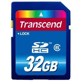 Transcend 32 GB SDHC Class 6 Flash Memory Card *retails @ R799*