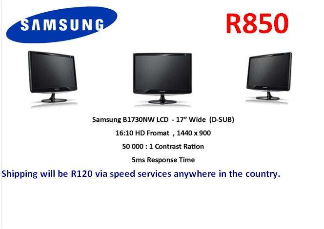 Crazy Bargain - SAMSUNG 17" B1730NW LCD BLACK - WIDESCREEN - R850