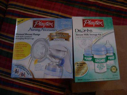 Playtex Breast Pump + Breast Milk Storage Kit (BPA free) + FREE GIFT + FREE POSTAGE.