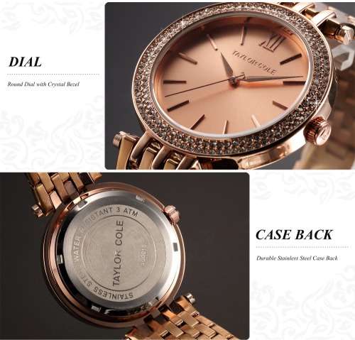 AUTHENTIC UK ROSE GOLD TAYLOR COLE AGLAIA SERIES WATCH