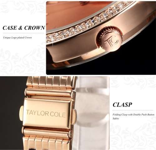 AUTHENTIC UK ROSE GOLD TAYLOR COLE AGLAIA SERIES WATCH