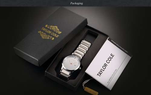 Stunning Calendar Display Stainless Steel Silver Bracelet Strap Quartz Wrist Women Crystal Dress Cas