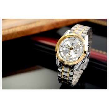 Authentic Luxury Stunning 6 Hands Automatic Mechanical  KRONEN and SOHNE Men's Wrist Watch