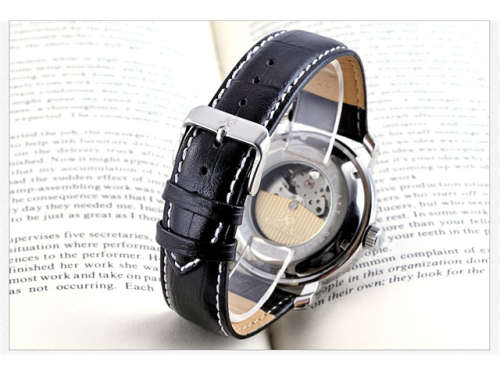 Authentic, Brand New KS Men's Wrist Watch Luxury Moon Phase Automatic Mechanical Black Dial